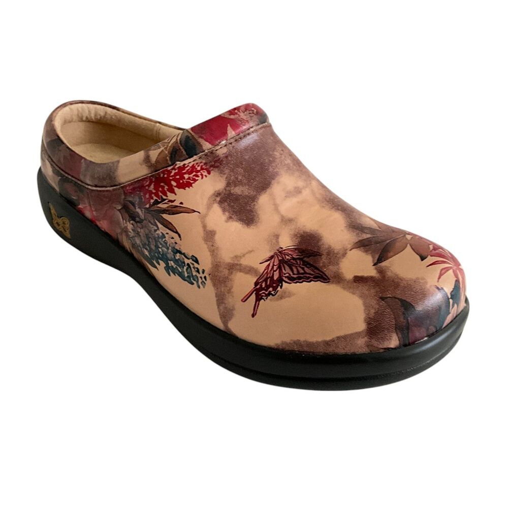 Alegria Clogs Kay Floral Leather Slip-on 37